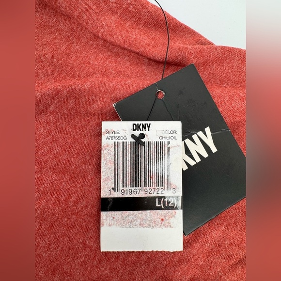 NWT DKNY Girls' Dress - Short Sleeve Oversize T-Shirt Dress with Hood L 12 - Picture 2 of 5